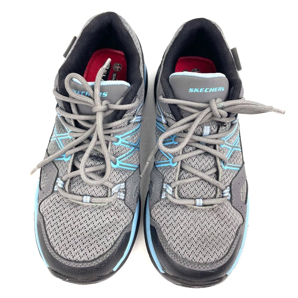 Skechers Work Relaxed Fit Slip Resistant Shoes – Women’s Size 8 US (Gray/Blue) - Picture 3 of 13